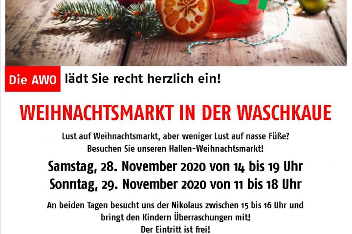 Der AWO-Weihnachtsmarkt 2020 in der Waschkaue (Übach-Palenberg) wird abgesagt 4