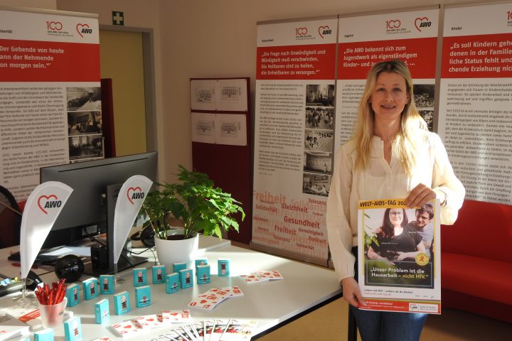 Zum Welt-AIDS-Tag am 1. Dezember waren die AWO-Schutzengel wieder unterwegs 2