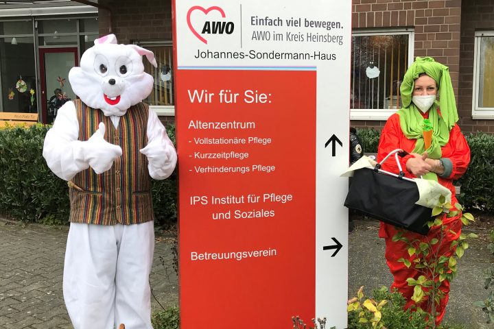 Osterfrühstück im AWO-Altenzentrum Heinsberg mit "Ehrengästen" 7