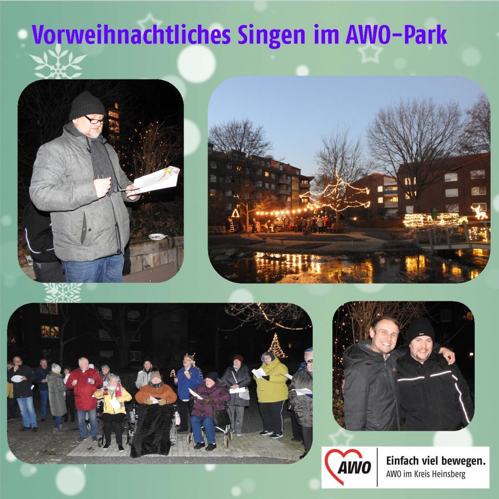 Der Förderverein vom Altenzentrum Heinsberg freute sich über Spenden vom Adventssingen im Park 2