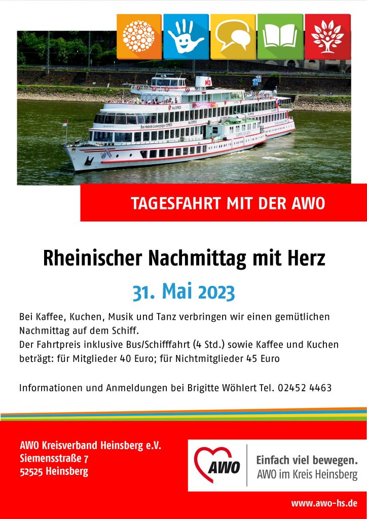 Tagesfahrt - Schiffstour auf dem Rhein 1