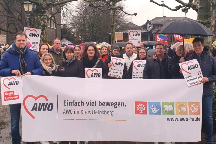 AWO im Kreis Heinsberg demonstriert gegen Rechtsextremismus 2