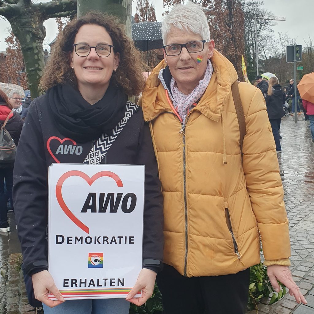 AWO im Kreis Heinsberg demonstriert gegen Rechtsextremismus 2