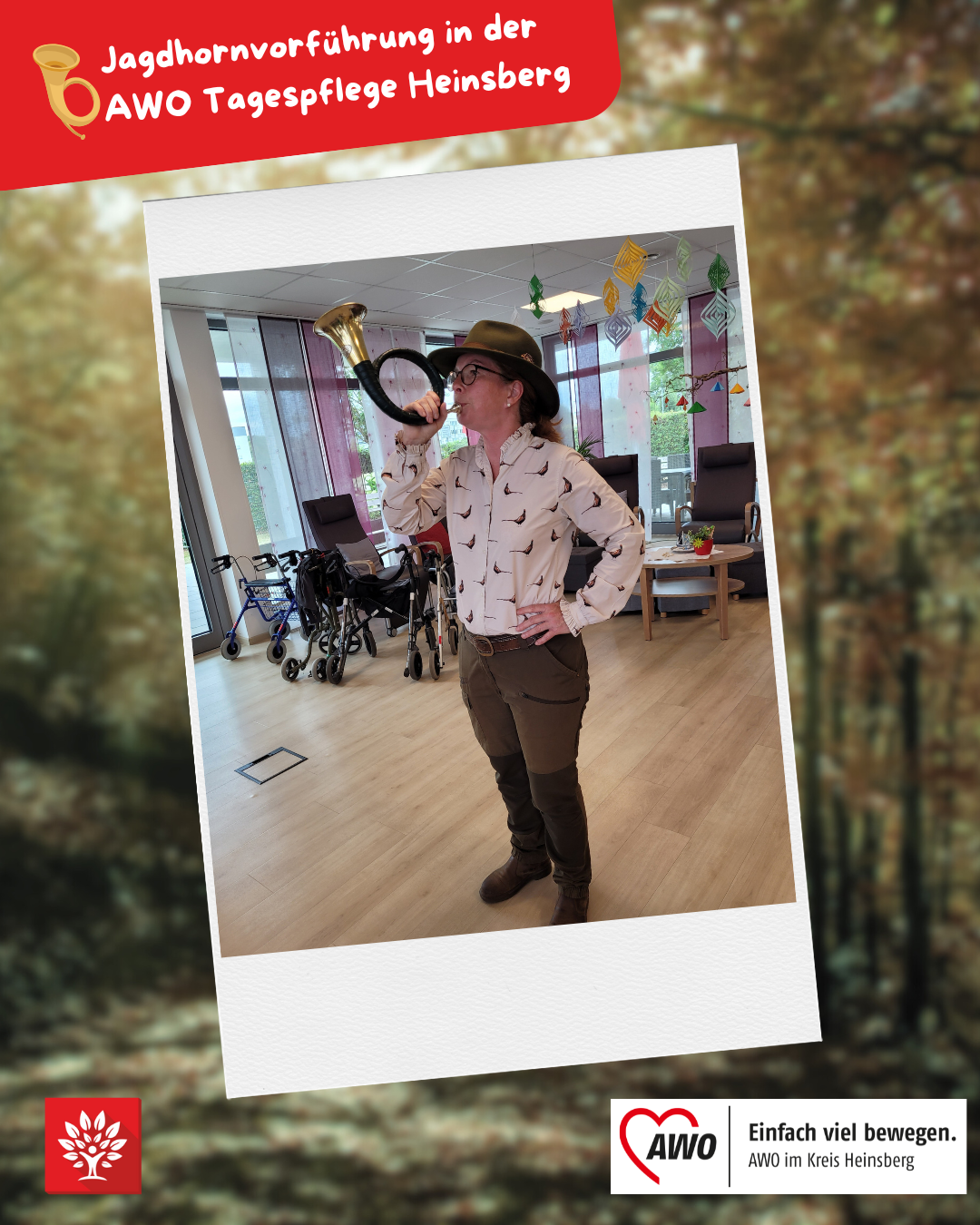 Wenn das Jagdhorn in der AWO Tagespflege erklingt 1