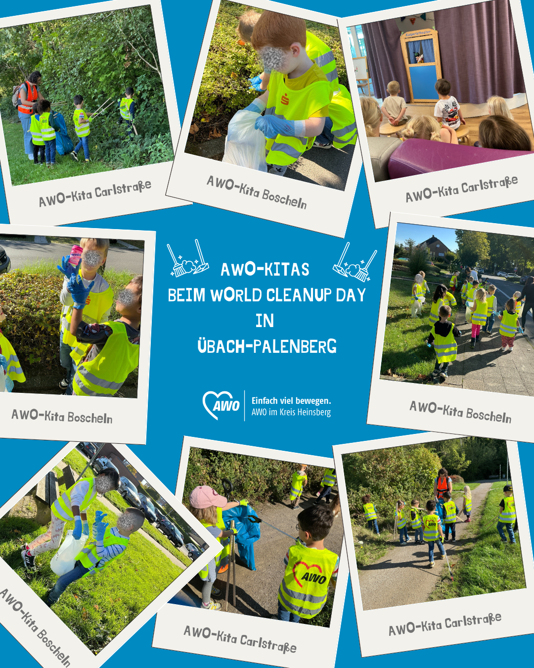 Die AWO Kitas Boscheln und Carlstraße beim World Cleanup day in Übach-Palenberg 1