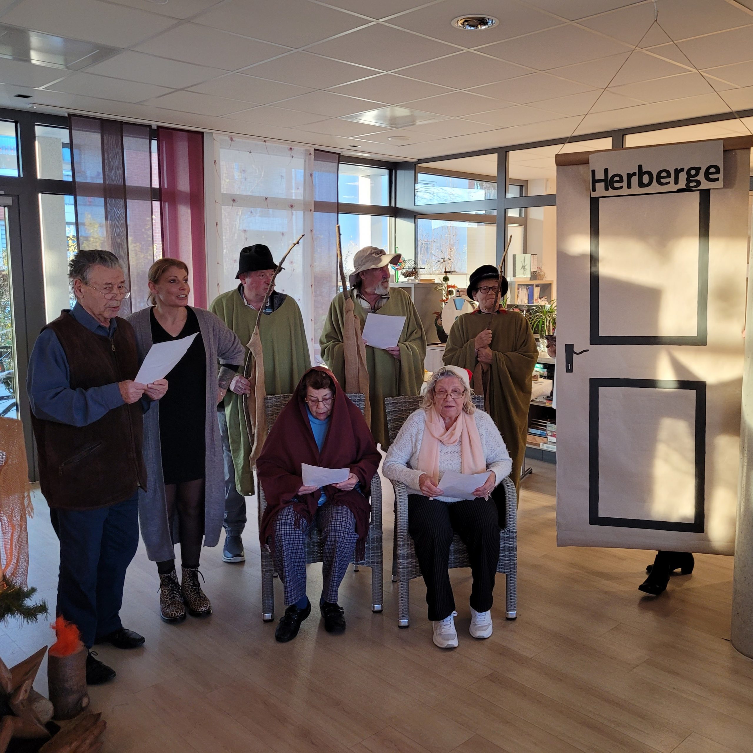 Weihnachtsfeier mit Krippenspiel in der AWO-Tagespflege Heinsberg 1