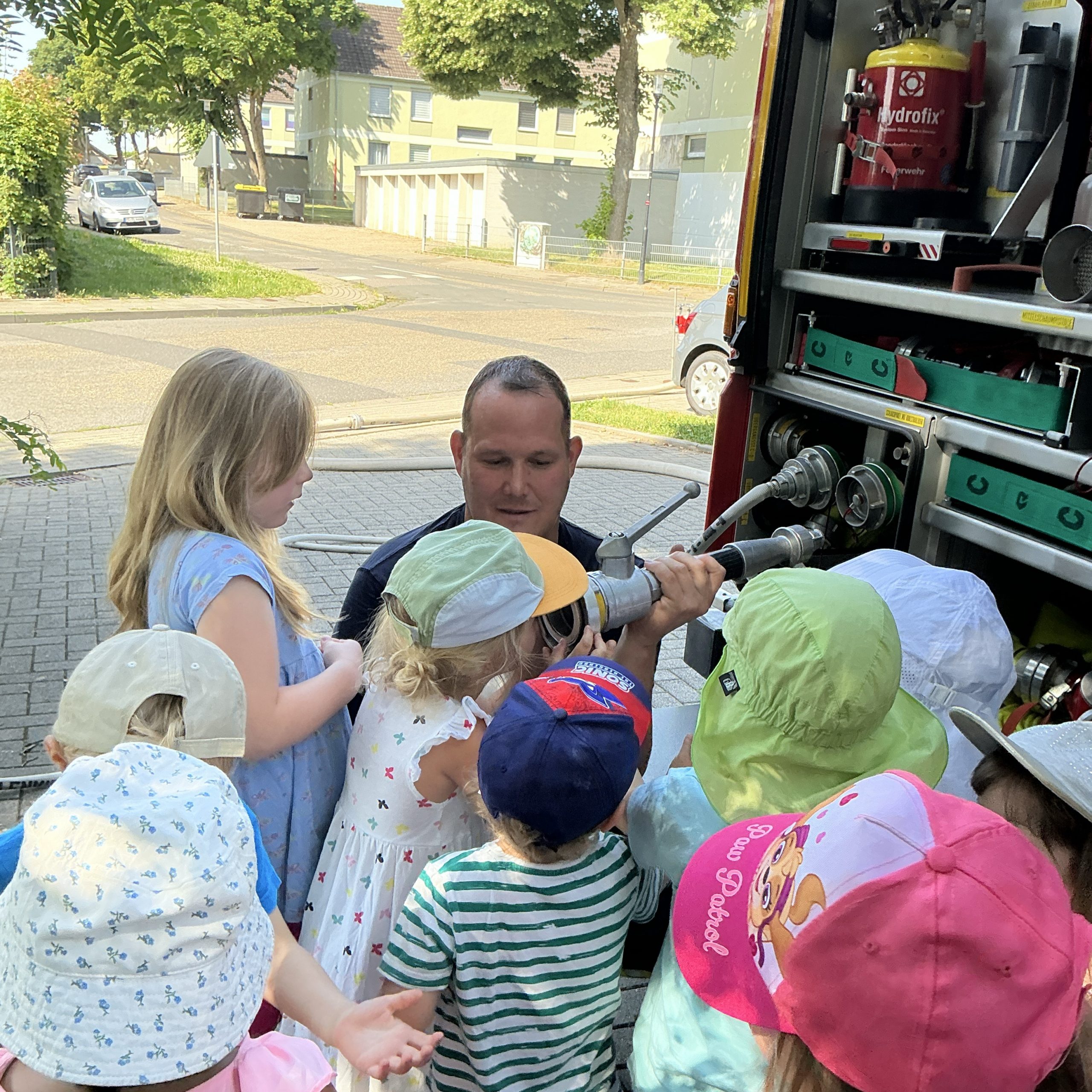 Brandschutzübung in der AWO Kita Lütticher Str. 1